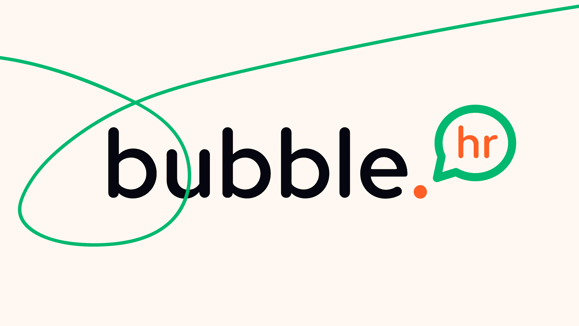 Le logo animé de Bubble HR