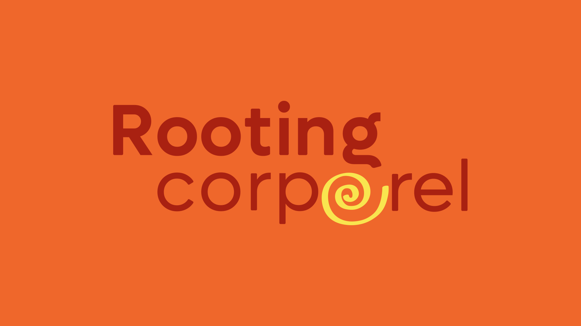 Le logo animé de Rooting Corporel 